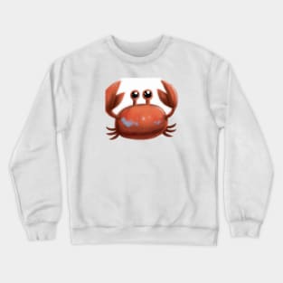 Cute Crab Drawing Crewneck Sweatshirt